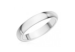 Серебряное обручальное кольцо 