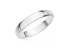 Серебряное обручальное кольцо 