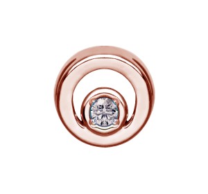 Золотая подвеска с бриллиантом