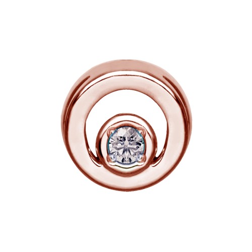 Золотая подвеска с бриллиантом