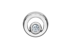 Подвеска из белого золота с бриллиантом