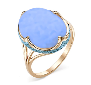 Золотое кольцо с бирюзой