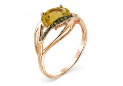 Золотое кольцо с султанитом