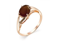 Золотое кольцо с кварцем