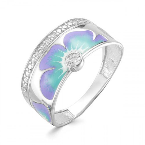 Кольцо из серебра 925 пробы с фианитом