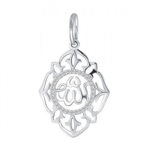 Серебряная подвеска с фианитом