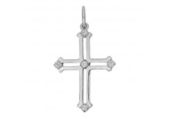 Серебряная подвеска с фианитом