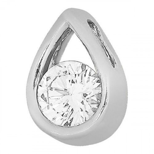 Подвеска из серебра 925 пробы с фианитом