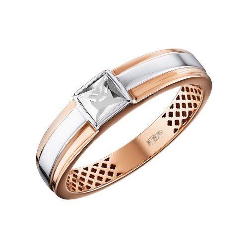 Золотое кольцо с фианитом