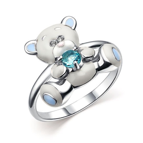 Серебряное кольцо с эмалью