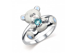 Серебряное кольцо с эмалью