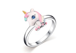 Серебряное кольцо с эмалью