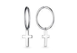 Серебряные cерьги конго