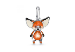 Серебряная подвеска с эмалью