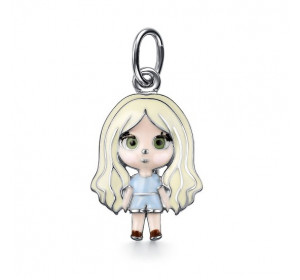 Серебряная подвеска с эмалью