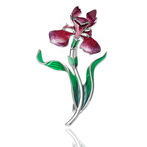 Брошь из серебра с эмалью