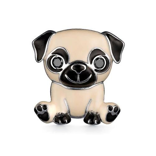 Брошь из серебра с эмалью