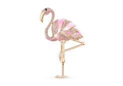 Брошь из серебра с фианитом