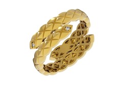 Кольцо из желтого золота с фианитом