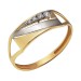 Золотое кольцо с фианитом