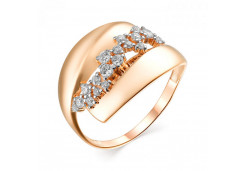 Золотое кольцо с фианитом