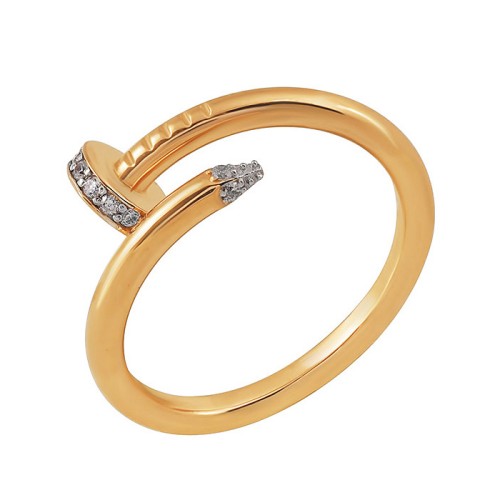 Золотое кольцо с фианитом