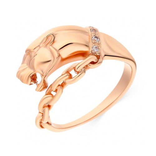 Золотое кольцо с фианитом