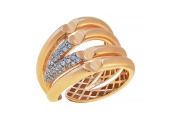 Золотое кольцо с фианитом