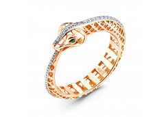 Золотое кольцо с фианитом