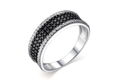 Серебряное кольцо с фианитом