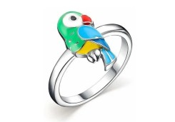 Серебряное кольцо с эмалью