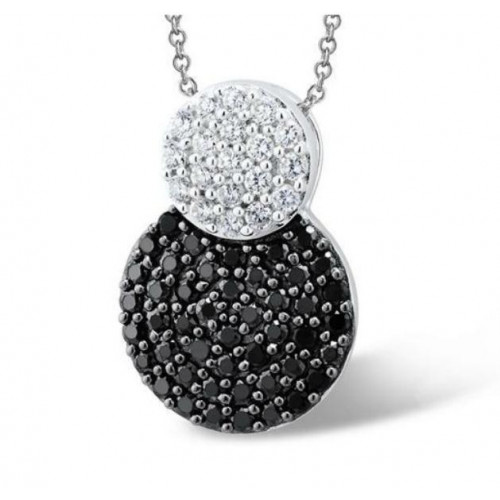 Серебряная подвеска с фианитом