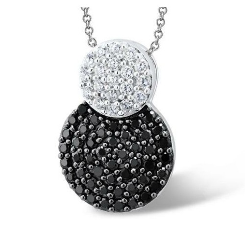 Серебряная подвеска с фианитом