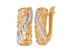 Золотые cерьги классические