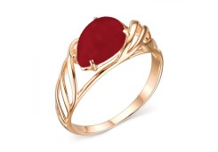 Золотое кольцо с кораллом