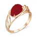 Золотое кольцо с кораллом