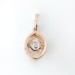Золотая подвеска с бриллиантом