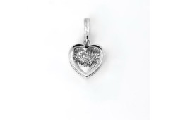 Подвеска из белого золота с бриллиантом