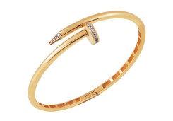 Золотой браслет с фианитом