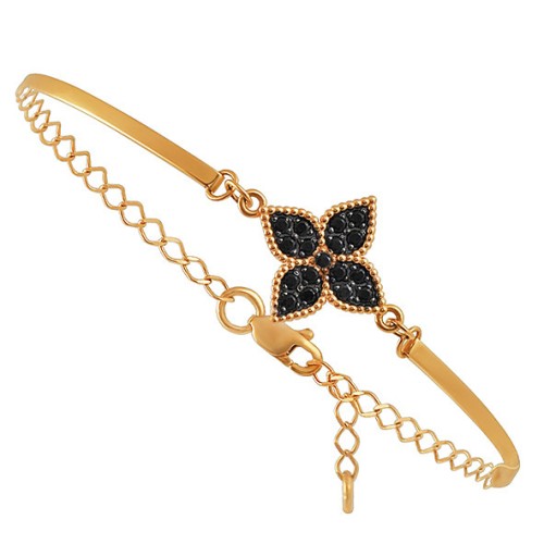 Золотой браслет с фианитом