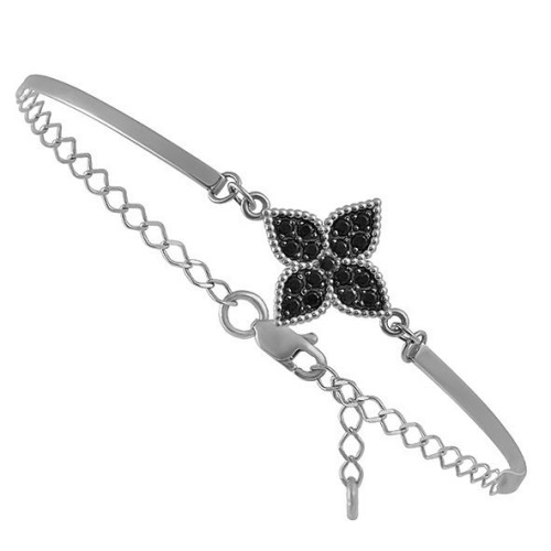 Браслет из белого золота с бриллиантом