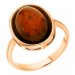 Золотое кольцо с янтарем
