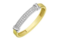 Кольцо из желтого золота с бриллиантом