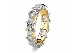 Кольцо из желтого золота с бриллиантом