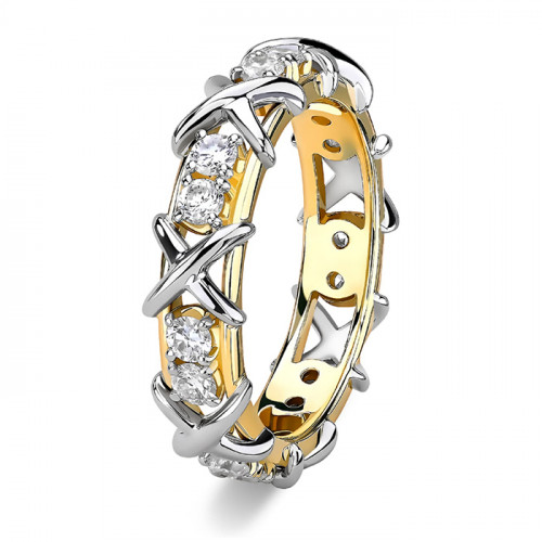 Кольцо из желтого золота с бриллиантом