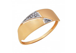 Золотое кольцо с фианитом