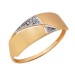 Золотое кольцо с фианитом