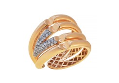 Золотое кольцо с фианитом