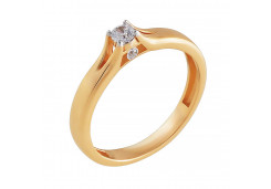 Золотое кольцо с фианитом