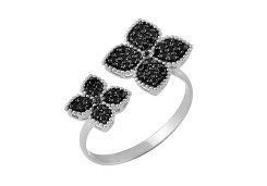 Кольцо из белого золота с фианитом